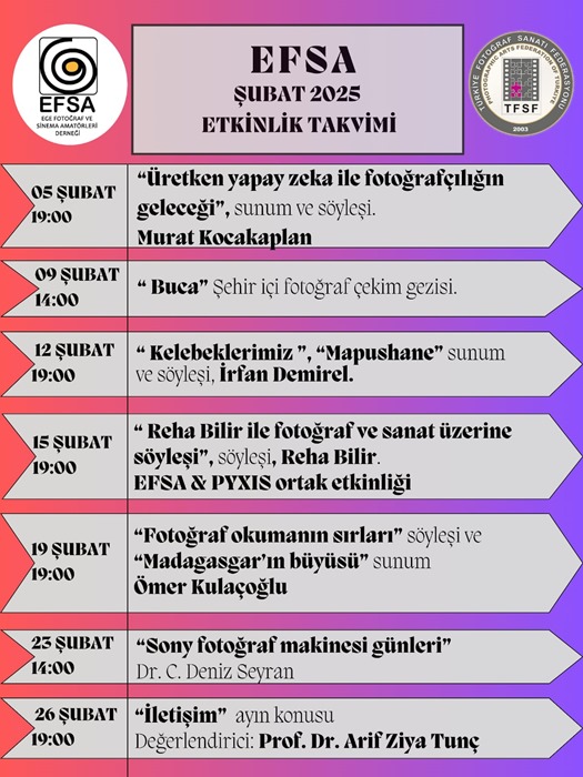 Şubat ayı etkinlikleri
