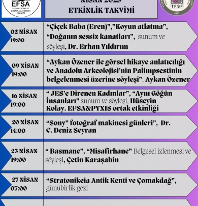 Nisan ayı etkinliği
