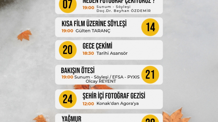 Ocak Ayı Takvimimiz