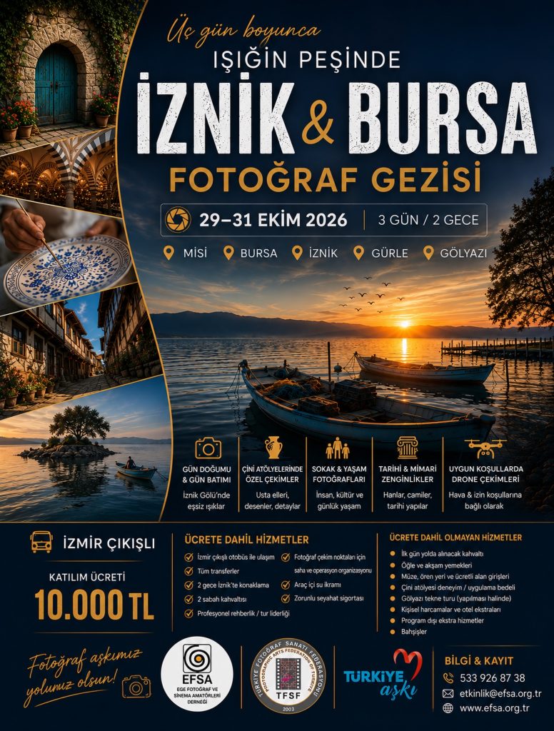 İznik – Bursa Fotoğraf Gezisi afişi