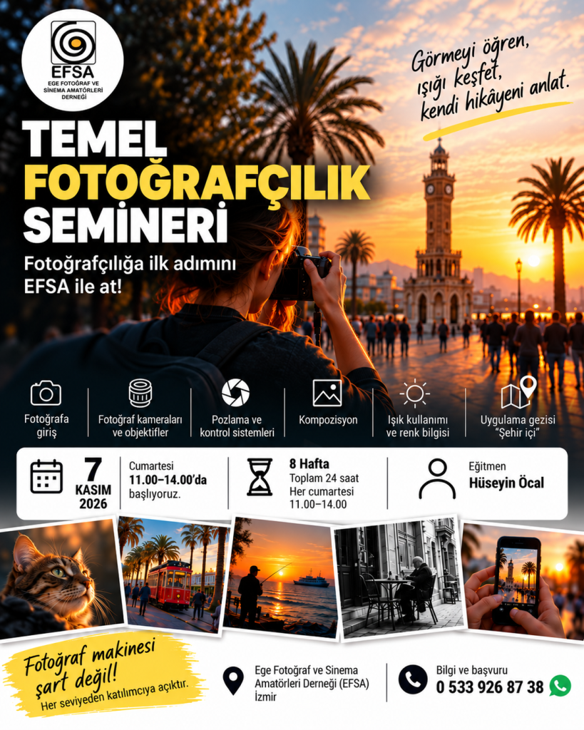 Temel Fotoğrafçılık Semineri afişi
